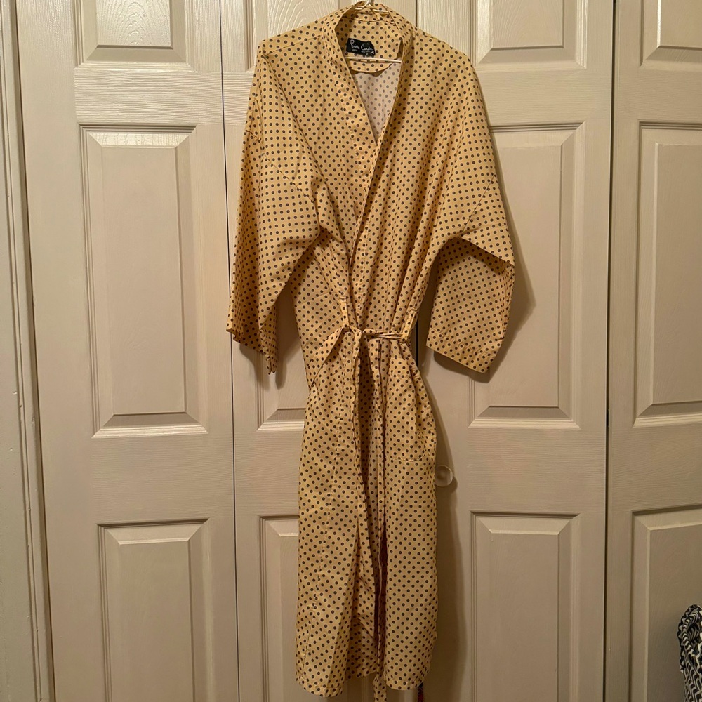 Silk Vintage Designer Robe